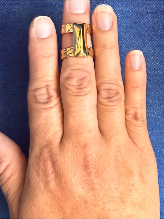 Charles Albert Jewelry - Charles Albert Alchemia Gold Midi Cuff Ring Adjustable